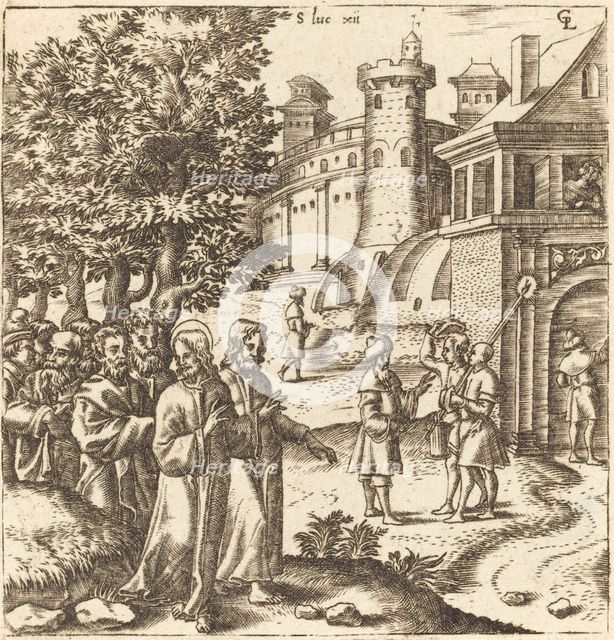 Christ Teaching the Multitude, probably c. 1576/1580. Creator: Leonard Gaultier.