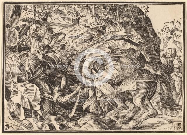 Christ Tells His Disciples of the Last Judgment, published 1630. Creator: Christoph Maurer.