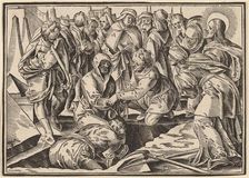 Christ Tells His Disciples of the Last Judgment, published 1630. Creator: Christoph Maurer