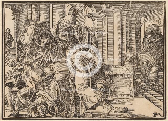 Christ Tells His Disciples of the Last Judgment, published 1630. Creator: Christoph Maurer.