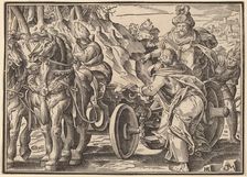 Christ Tells His Disciples of the Last Judgment, published 1630. Creator: Christoph Maurer