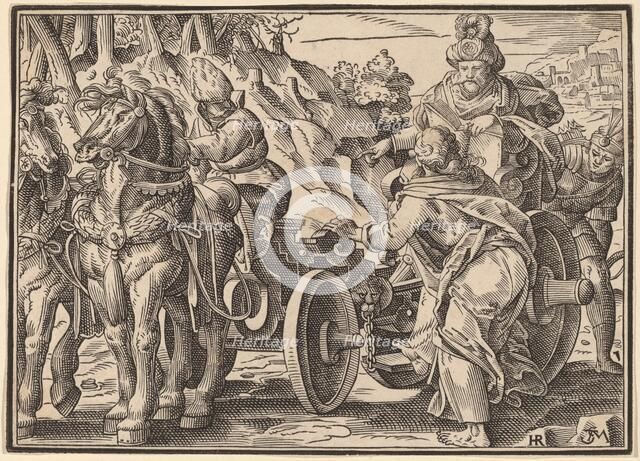 Christ Tells His Disciples of the Last Judgment, published 1630. Creator: Christoph Maurer.