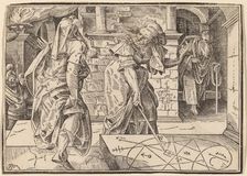 Christ Tells His Disciples of the Last Judgment, published 1630. Creator: Christoph Maurer