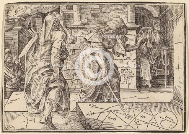 Christ Tells His Disciples of the Last Judgment, published 1630. Creator: Christoph Maurer.