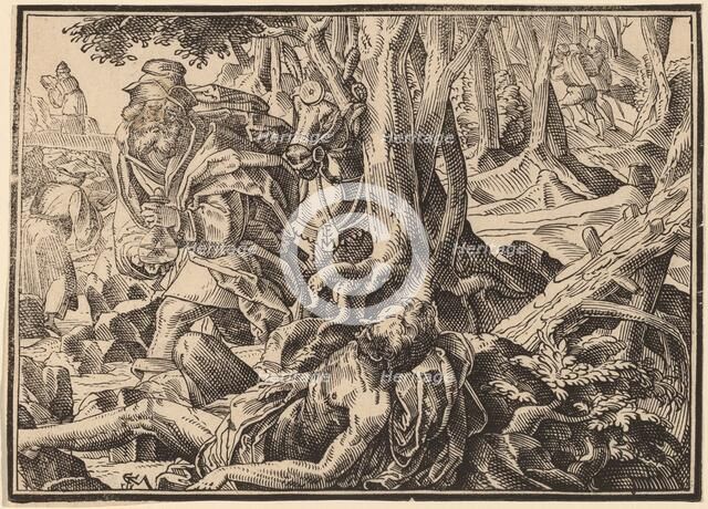 Christ Tells His Disciples of the Last Judgment, published 1630. Creator: Christoph Maurer.