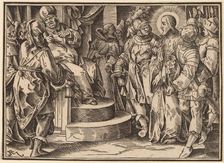 Christ Tells His Disciples of the Last Judgment, published 1630. Creator: Christoph Maurer