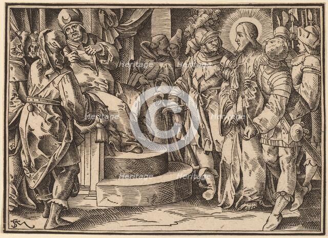Christ Tells His Disciples of the Last Judgment, published 1630. Creator: Christoph Maurer.