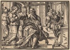 Christ Tells His Disciples of the Last Judgment, published 1630. Creator: Christoph Maurer