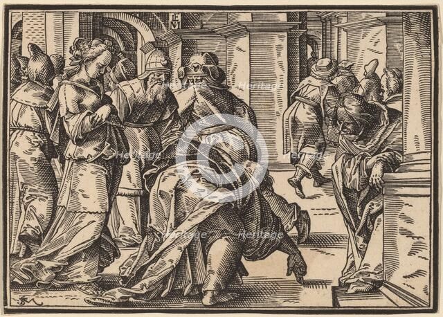 Christ Tells His Disciples of the Last Judgment, published 1630. Creator: Christoph Maurer.