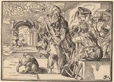 Christ Tells His Disciples of the Last Judgment, published 1630. Creator: Christoph Maurer