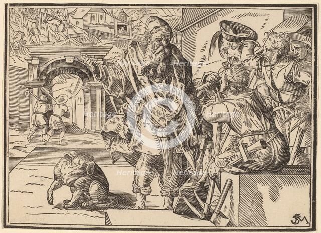 Christ Tells His Disciples of the Last Judgment, published 1630. Creator: Christoph Maurer.