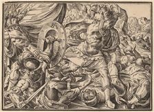 Christ Tells His Disciples of the Last Judgment, published 1630. Creator: Christoph Maurer