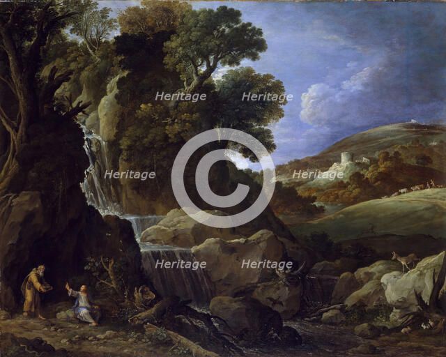 Christ Tempted in the Wilderness, 1626. Creator: Paul Brill.