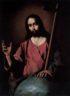 Christ the Saviour blessing, 1638. Creator: Francisco de Zurbaran