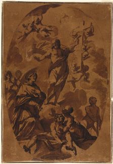 Christ Triumphant Appearing to an Interceding Saint, 1600s. Creator: Unknown