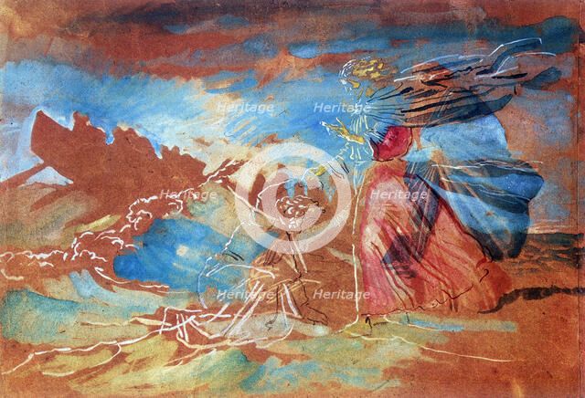 'Christ Walking on the Water', (1840?). Artist: Aleksandr Ivanov