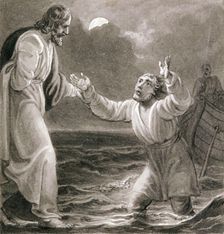 Christ Walking on the Water c1810-c1844. Artist: Henry Corbould