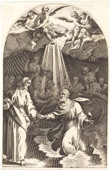 Christ Walking on the Water [first plate], 1608/1611. Creator: Jacques Callot