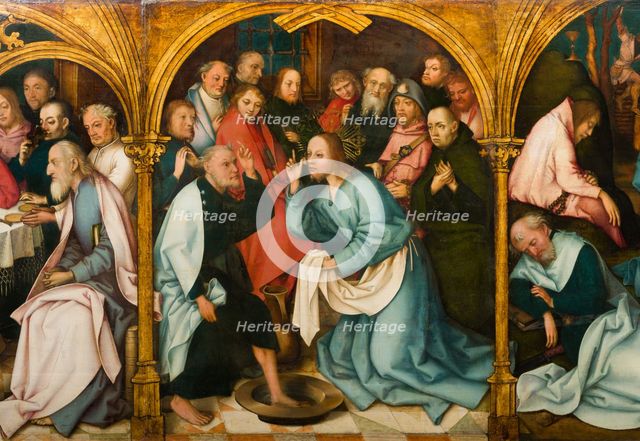 Christ Washing St Peter's Feet, 1501. Creators: Hans Holbein the Elder, Jesus Christ.