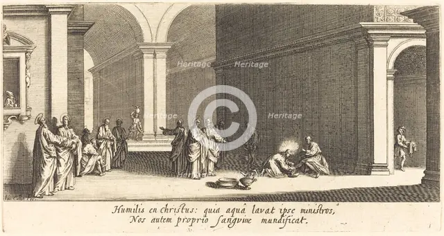 Christ Washing the Apostles' Feet, c. 1618. Creator: Jacques Callot.