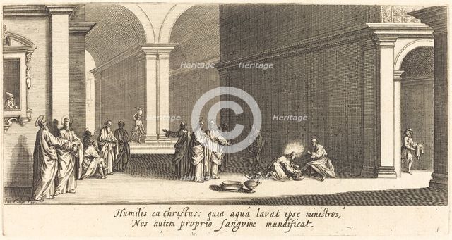 Christ Washing the Apostles' Feet, c. 1618. Creator: Jacques Callot.