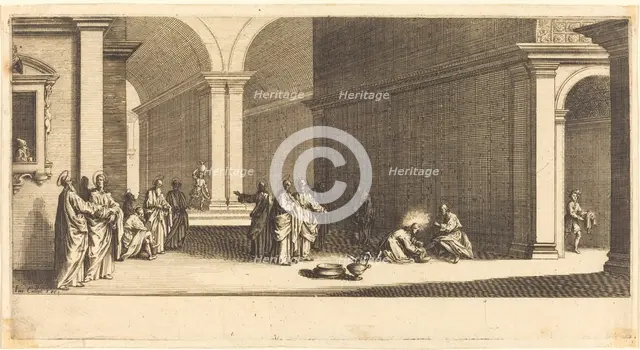 Christ Washing the Apostles' Feet, c. 1618. Creator: Jacques Callot.