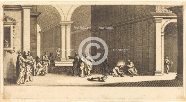 Christ Washing the Apostles' Feet, c. 1618. Creator: Jacques Callot.