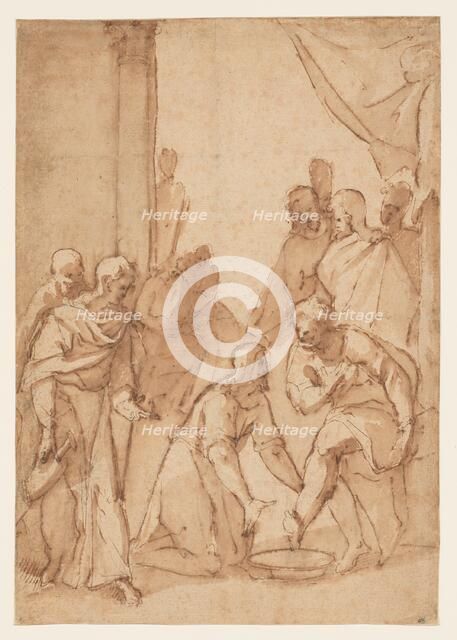 Christ Washing the Disciples’ Feet, 1582/84. Creator: Giovanni Balducci.