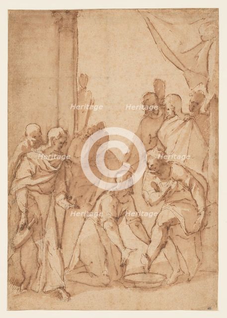 Christ Washing the Disciples’ Feet, 1582/84. Creator: Giovanni Balducci.