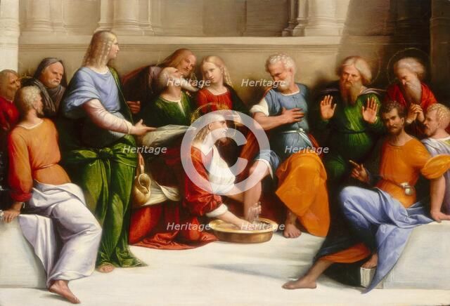 Christ Washing the Disciples' Feet, c. 1520/1525. Creator: Benvenuto Tisi da Garofalo.