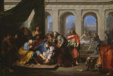 Christ Washing the Feet of His Disciples, 1720/30. Creator: Nicolas Bertin