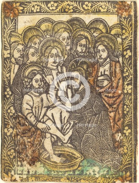 Christ Washing the Feet of the Apostles, 1460/1480. Creator: Master of the Borders with the Four Fathers of the Church.