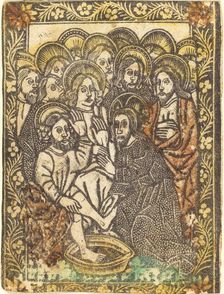 Christ Washing the Feet of the Apostles, 1460/1480. Creator: Master of the Borders with the Four Fathers of the Church