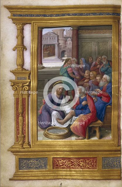 Christ Washing the Feet of the Apostles, 1500-1550. Artist: Master of Claude de France (active 1500-1550)