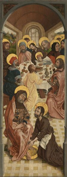 Christ Washing the Feet of the Apostles and Last Supper, 4th quarter of 15th century. Creator: Anon