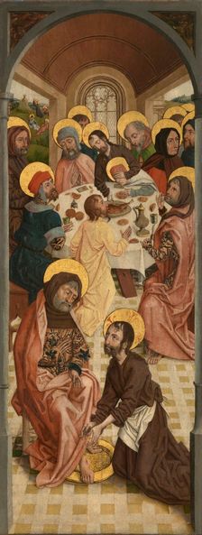 Christ Washing the Feet of the Apostles and Last Supper, 4th quarter of 15th century. Creator: Anon
