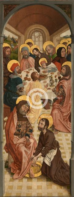 Christ Washing the Feet of the Apostles and Last Supper, 4th quarter of 15th century. Creator: Anon.