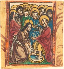 Christ Washing the Feet of the Apostles, c. 1490/1500. Creator: Unknown