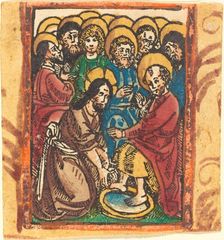 Christ Washing the Feet of the Apostles, c. 1490/1500. Creator: Unknown