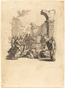 Christ Washing the Feet of the Apostles, c. 1624/1625. Creator: Jacques Callot