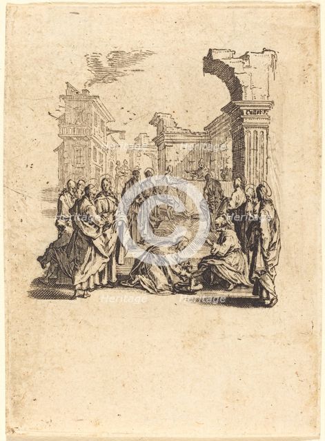 Christ Washing the Feet of the Apostles, c. 1624/1625. Creator: Jacques Callot.