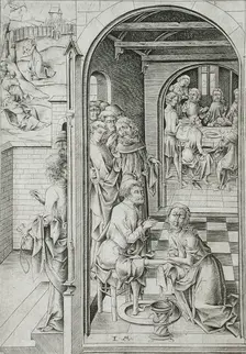 Christ Washing the Feet of the Apostles, c1480. Creator: Israhel van Meckenem