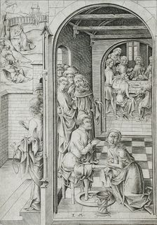Christ Washing the Feet of the Apostles, c1480. Creator: Israhel van Meckenem