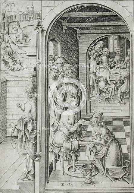 Christ Washing the Feet of the Apostles, c1480. Creator: Israhel van Meckenem.