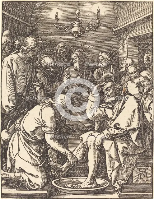 Christ Washing the Feet of the Disciples, probably c. 1509/1510. Creator: Albrecht Durer.