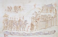 Christ with an army, c1020-c1030. Creator: Unknown