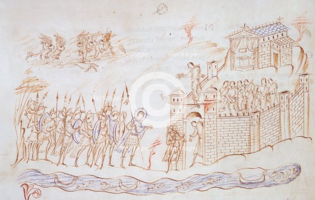 Christ with an army, c1020-c1030. Creator: Unknown.