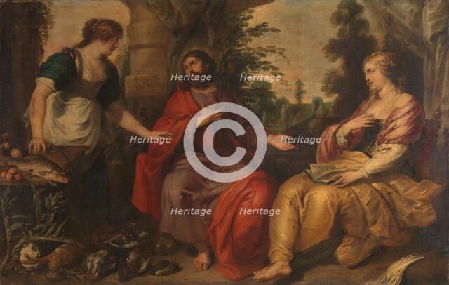 Christ with Martha and Mary, c.1630-c.1634. Creator: Vincent Malo.