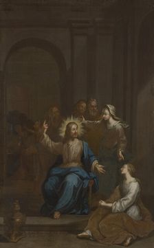 Christ with Martha and Mary. Creator: Anon