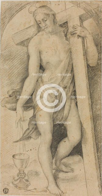 Christ with the Cross, c. 1530. Creator: Unknown.